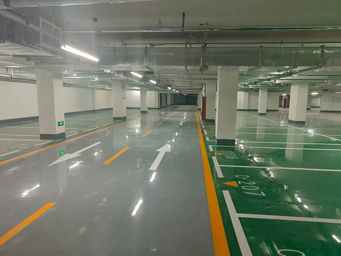 地下车库道路划线