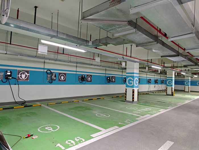 小区地下车库充电桩安装